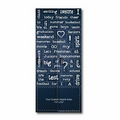 High School Spirit Words Plus Business Card (3 1/2"x8")